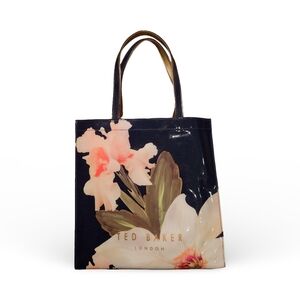Ted Baker Black and Pink Floral Tote